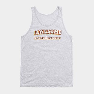 Awesome Palaeontologist - Groovy Retro 70s Style Tank Top